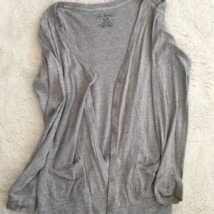 Gray L.L. Bean Cardigan
